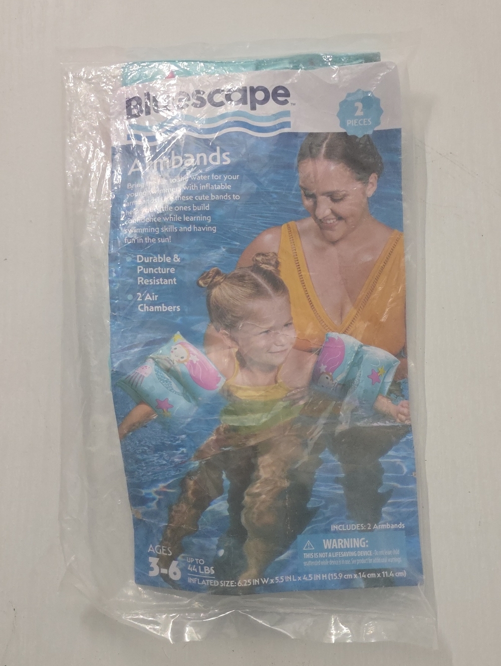 Kids Inflatable Armbands - Pink/Teal